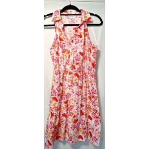Women Chloe + Rene Halter Collar Floral Sundress Cottagecore Beachy Sz M Peasant